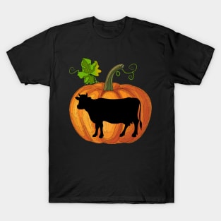 Cow in pumpkin T-Shirt